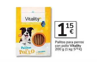 Consum Palitos para perros con pollo vitality oferta