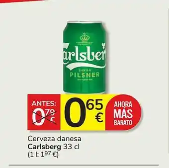 Consum Cerveza danesa carlsberg oferta