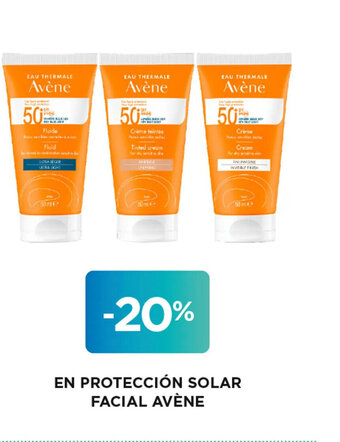 Hipercor En Protección Solar Facial Avéne oferta