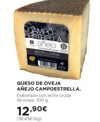 Hipercor Queso De Oveja Añejo Campoestrella oferta