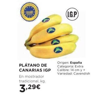 Hipercor Platano De Canarias IGP oferta