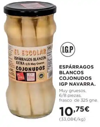 Hipercor Esparragos Blancos Cojonudos IGP Navarra oferta