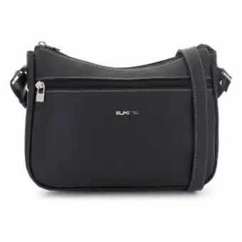 El Potro Bolso bandolera mujer en lona y piel vacuno color negro-angula oferta