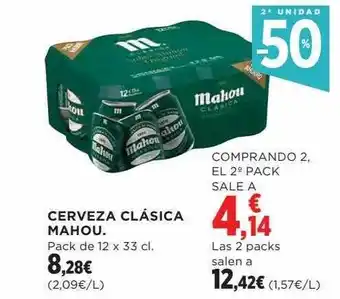 El Corte Inglés Cerveza clásica mahou oferta