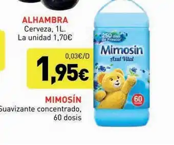 Hiperber Mimosín suavizante concentrado 60 dosis oferta