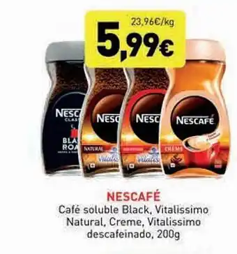 Hiperber Nescafé café soluble black, vitalissimo natural, creme, vitalissimo descafeinado oferta