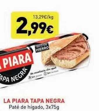 Hiperber La piara tapa negra paté de higado oferta