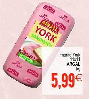 Plenus Supermercados Friame york 11x11 argal kg oferta