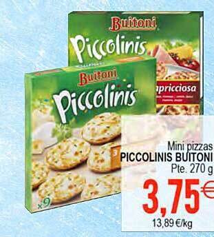 Plenus Supermercados Mini pizzas piccolinis buitoni oferta