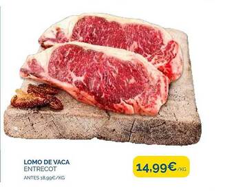 Supermercados La Despensa Lomo de vaca entrecot oferta
