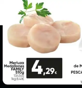 Family Cash Merluza Medallones Family 510g oferta