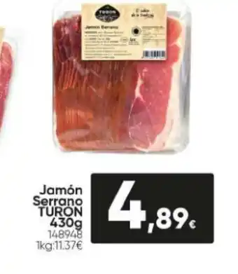 Family Cash Jamón Serrano Turon 430g oferta