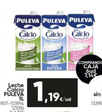 Family Cash Leche Calcio Puleva 1L oferta