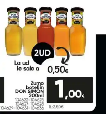 Family Cash Zumo Botella Don Simon 200ml oferta