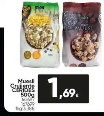 Family Cash Muesli Crujiente Cerides 500g oferta
