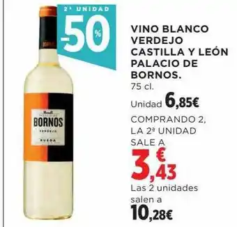 El Corte Inglés 2a unidad -50% vino blanco verdejo castilla y león palacio de bornos oferta
