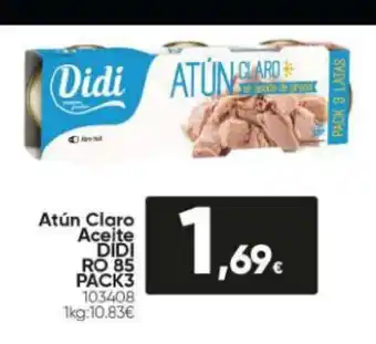Family Cash Atún Claro Aceite Didi Ro 85 Pack3 oferta