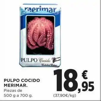 El Corte Inglés Pulpo cocido merimar oferta