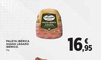 El Corte Inglés Paleta ibérica asada legado ibérico kg oferta