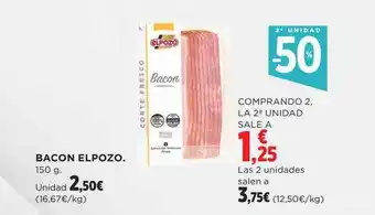 El Corte Inglés 2a unidad -50% bacon elpozo oferta