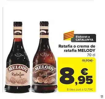 Carrefour Ratafia o crema de ratafia melody oferta