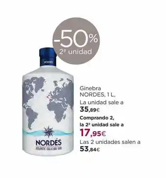 El Corte Inglés -50% 2a unidad ginebra nordes oferta