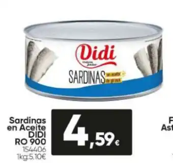 Family Cash Sardinas En Aceite Didi Ro 900 oferta