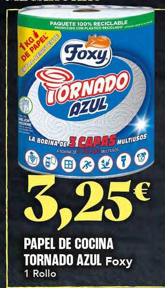 Gadis Papel de cocina tornado azul foxy oferta