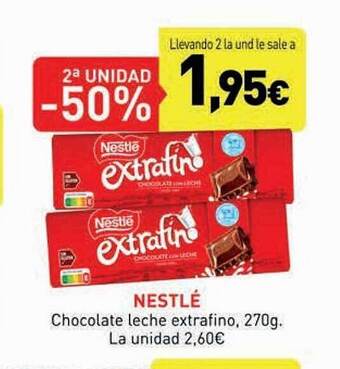 Hiperber Nestlé chocolate leche extrafino oferta