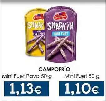 SPAR Lanzarote Campofrío mini fuet pavo mini fuet oferta