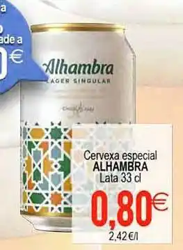 Plenus Supermercados Cervexa especial alhambra oferta