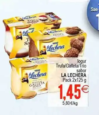 Plenus Supermercados Iogur trufa galleta trio sabor la lechera oferta