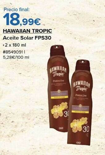 Costco Hawaiian tropic aceite solar fps30 oferta