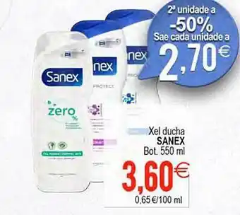 Plenus Supermercados Xel ducha sanex oferta