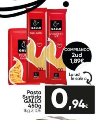Family Cash Pasta Surtida Gallo 450g oferta
