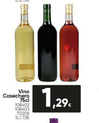 Family Cash Vino Cosechero 75cl oferta