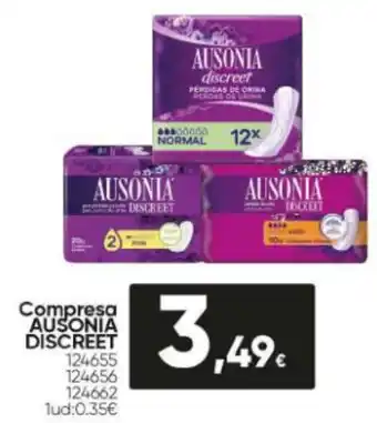 Family Cash Campresa Ausonia Discreet oferta