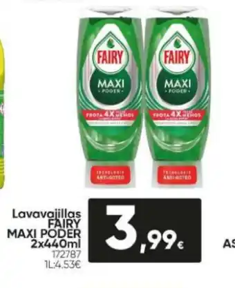 Family Cash Lavavajillas Fairy Maxi Poder 2x440ml oferta
