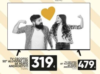 Family Cash Tv Cecotec 50" ALU10050 Led 4K HDR10 AndroidTv11 oferta