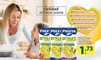 HiperDino Puleva omega 3 desnatada, con nueces, almendra, avena o sin lactosa oferta