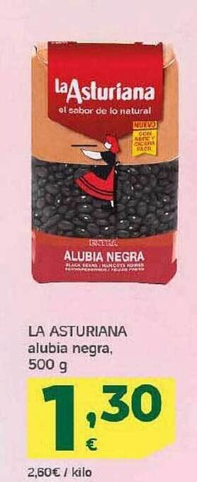 HiperDino La asturiana alubia negra oferta