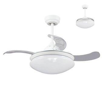 Lúzete Ventilador de techo led montego blanco plegable regulable oferta