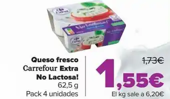Carrefour Market Queso fresco carrefour extra no lactosa! oferta