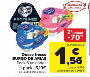 Carrefour Queso fresco burgo de arias oferta