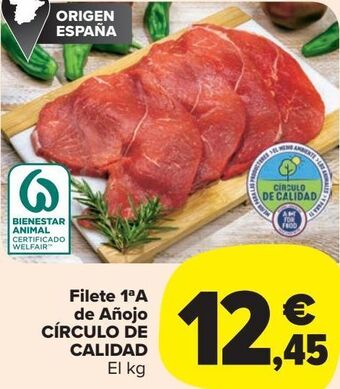 Carrefour Market Filete 1ª a de añojo círculo de calidad oferta