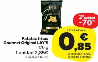 Carrefour Market Patatas fritas gourmet original lay's oferta