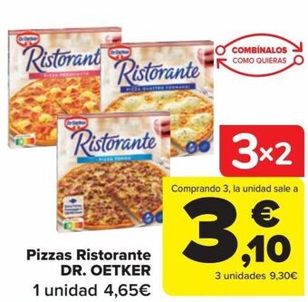 Carrefour Pizzas ristorante dr.oetker oferta