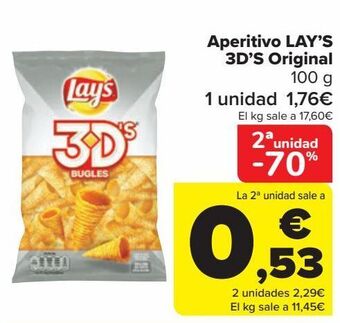 Carrefour Aperitivo lay's 3d's original oferta
