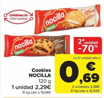Carrefour Cookies nocilla oferta