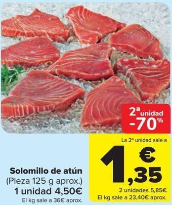 Carrefour Solomillo de atún oferta